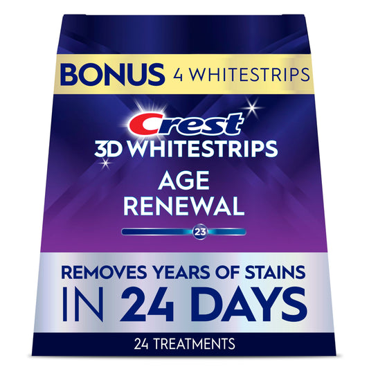 Crest 3D Whitestrips Teeth Whitening Kit, 24 Treatments