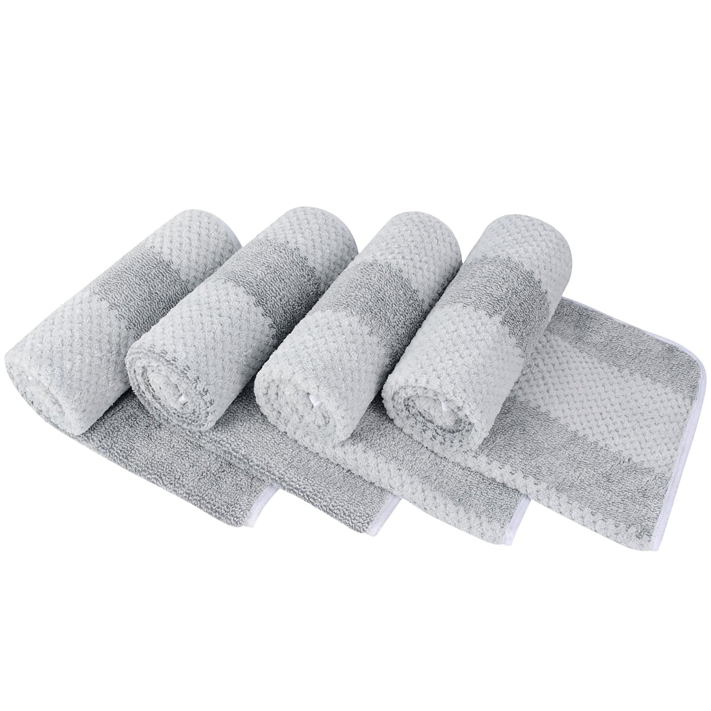 Microfiber Hand Towels - 4-Pack