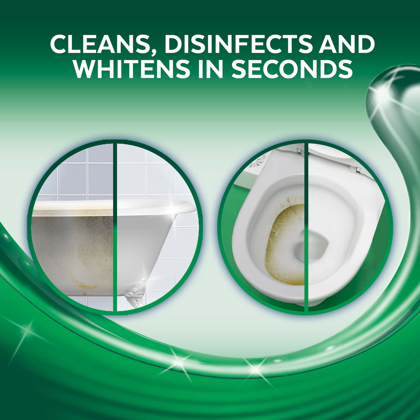 Lysol Toilet Bowl Cleaner W. Bleach, 48oz (2x24oz), 10X Cleaning Power