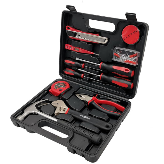 Household Hand Tool Kit Set with Toolbox