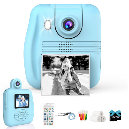 Instant Print Digital Video Camera for Kids