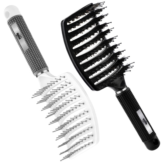 Curly Detangling Brush Set – 2pcs