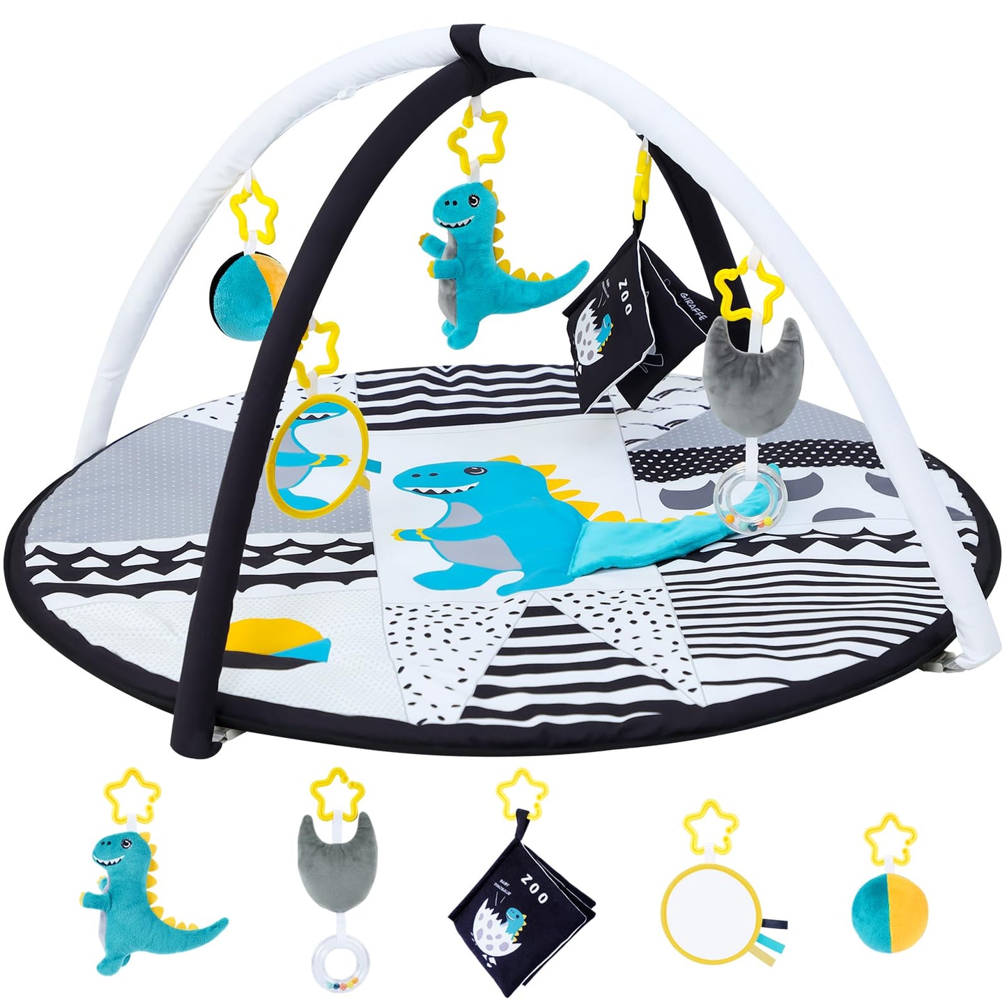 Tummy Time Mat with 5 Toys