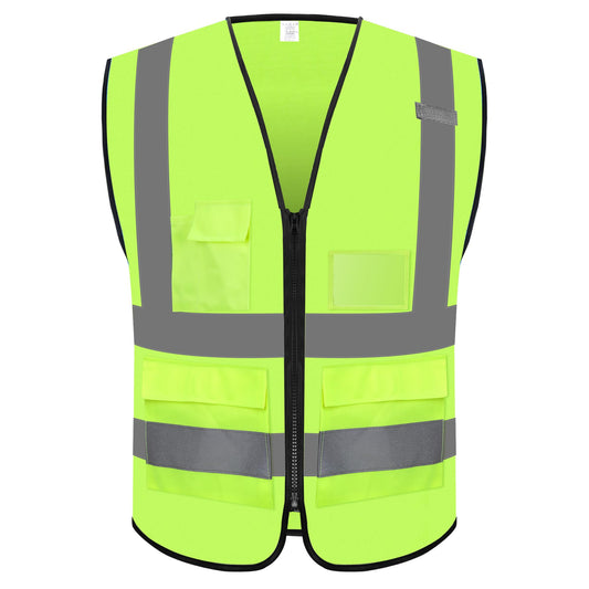 Reflective Safety Vest with 5 Pockets