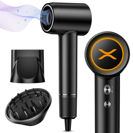 Hair Dryer, XSOOH 110000 RPM with Diffuser and Nozzle