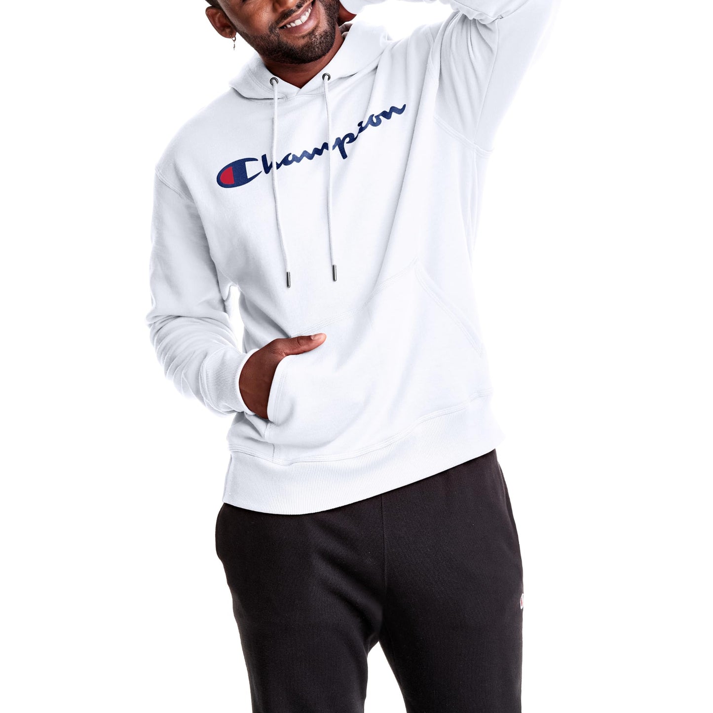 Champion Men's Hoodie, Powerblend, Fleece, Comfortable Sweatshirt for Men, Small