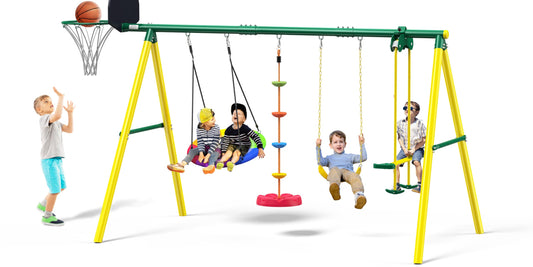 5-in-1 Kids Swing Set