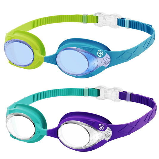 OutdoorMaster Kids Swim Goggles, 2 Pack
