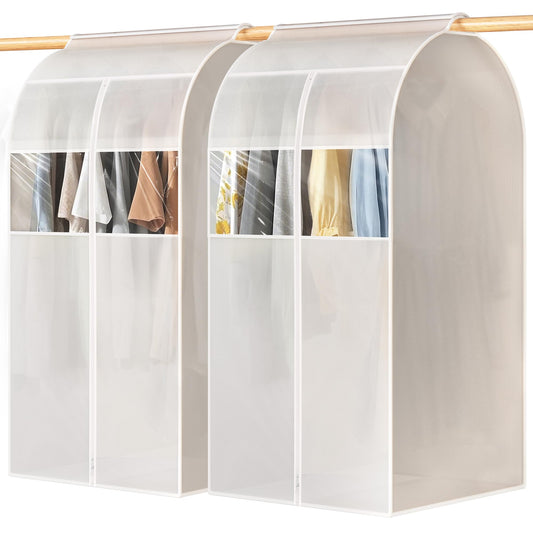 PEVA Garment Bags with clear Window for Hanging Clothes
