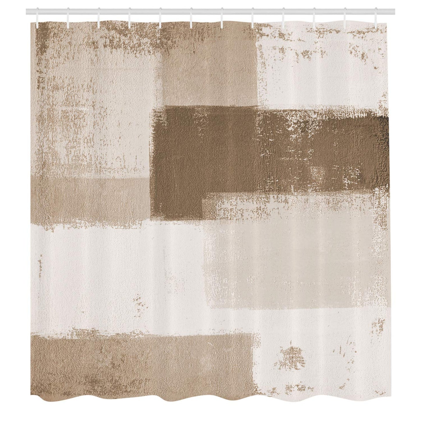 Ambesonne Abstract Shower Curtain Abstract Grunge Style Brushstrokes Painting Contemporary Illustration Cloth Fabric for Bathroom Decor with Hooks Apartment Necessities Bath 69" W x 70" L Pale Sepia