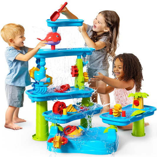 Outdoor Toys Water Play Table, 5-Tiers