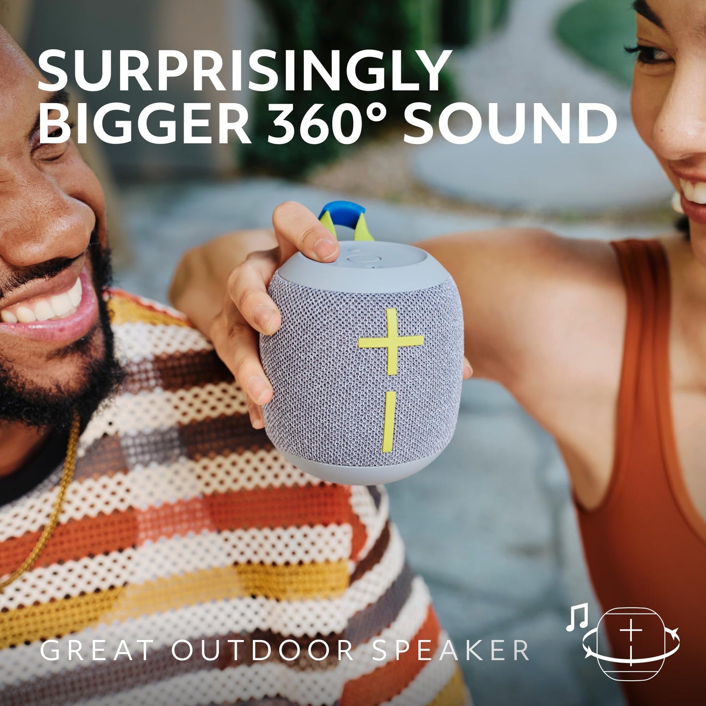 Ultimate Ears WONDERBOOM 4 Portable Waterproof Bluetooth Speaker with Big Bass and 360-Degree Sound, Dustproof Floating Speaker with 131ft (40m) Range - Blue