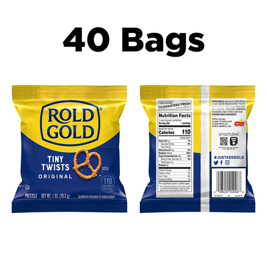 Rold Gold Tiny Twists Pretzels, Pack of 40