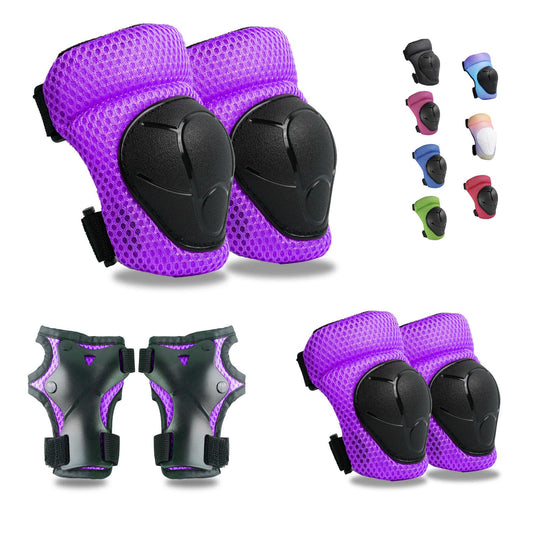 Kids Knee Pads Elbow Pads Wrist Guards Set