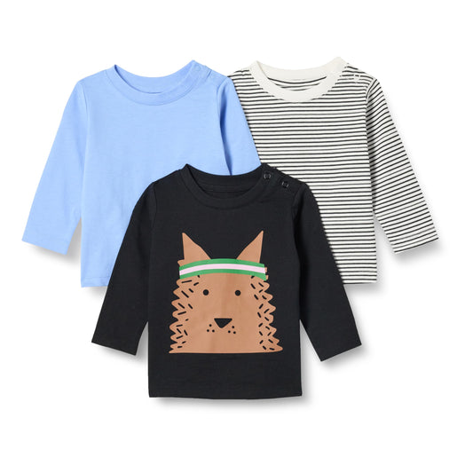 Amazon Essentials Baby Long-Sleeve T-Shirts – 3-Pack
