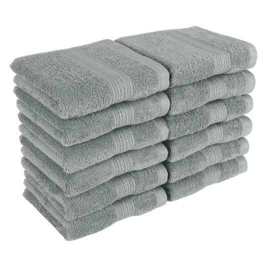 12 Pack Kaufman - Luxury Washcloths, 13 x 13 in