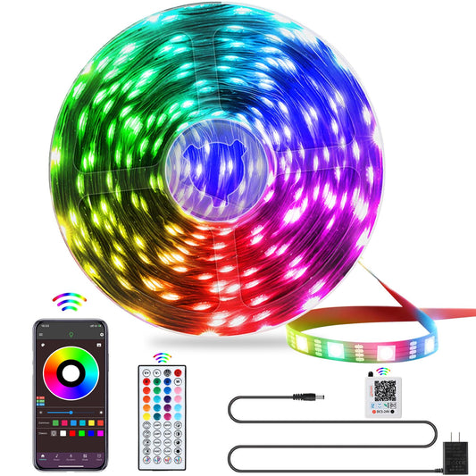 QZYL LED Lights for Bedroom, 25FT RGB LED Strip Lights