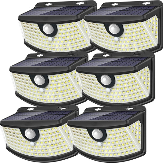 Aootek Solar Motion Sensor Lights 120 LEDs, 6 Pack