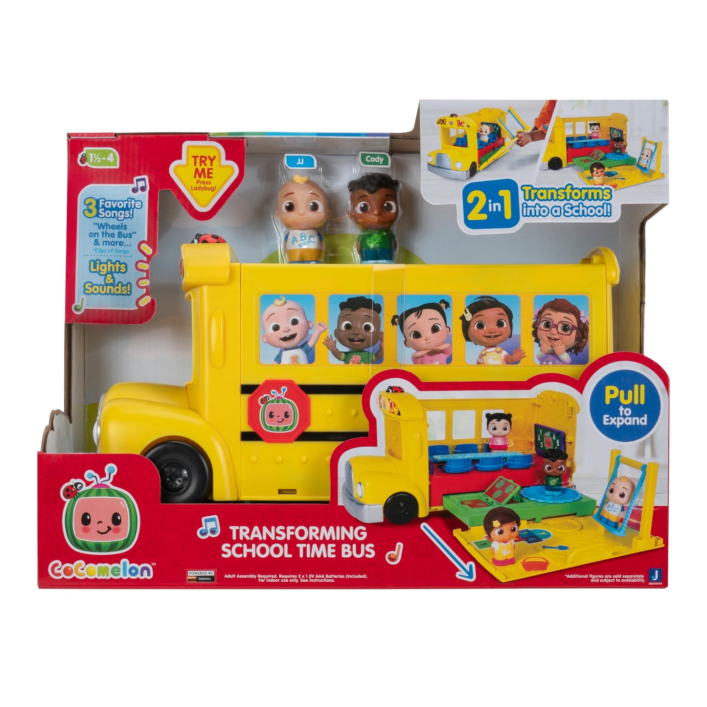 CoComelon Transforming School Bus Toy