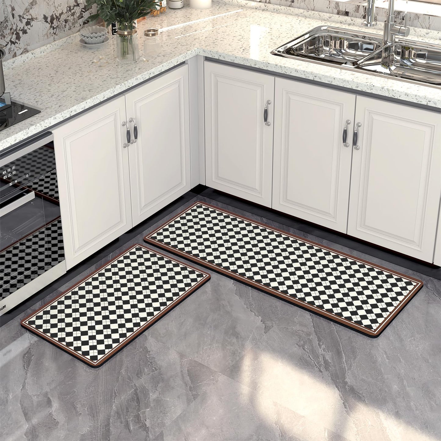 2 PCS Kitchen Mat Set.