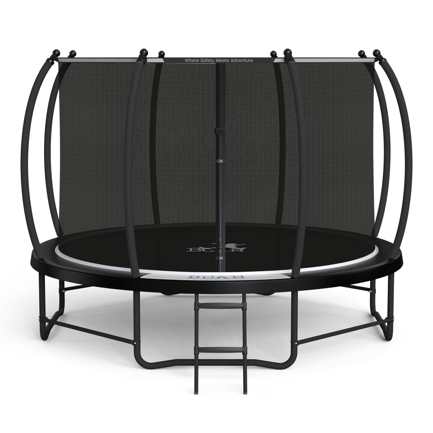 Outdoor Trampoline with Enclosure and Ladder - 12FT