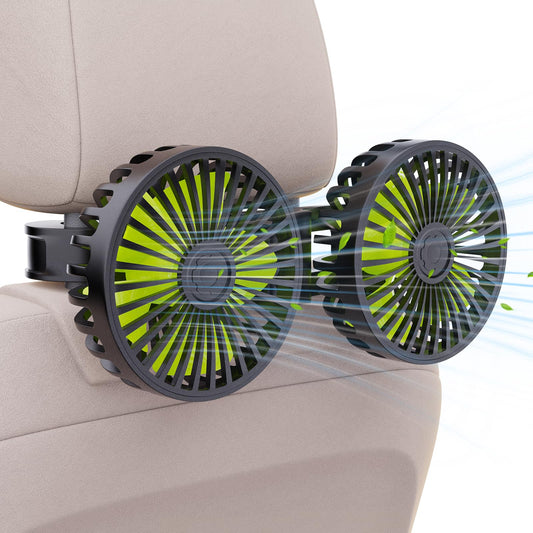 Dual Head Car Fan