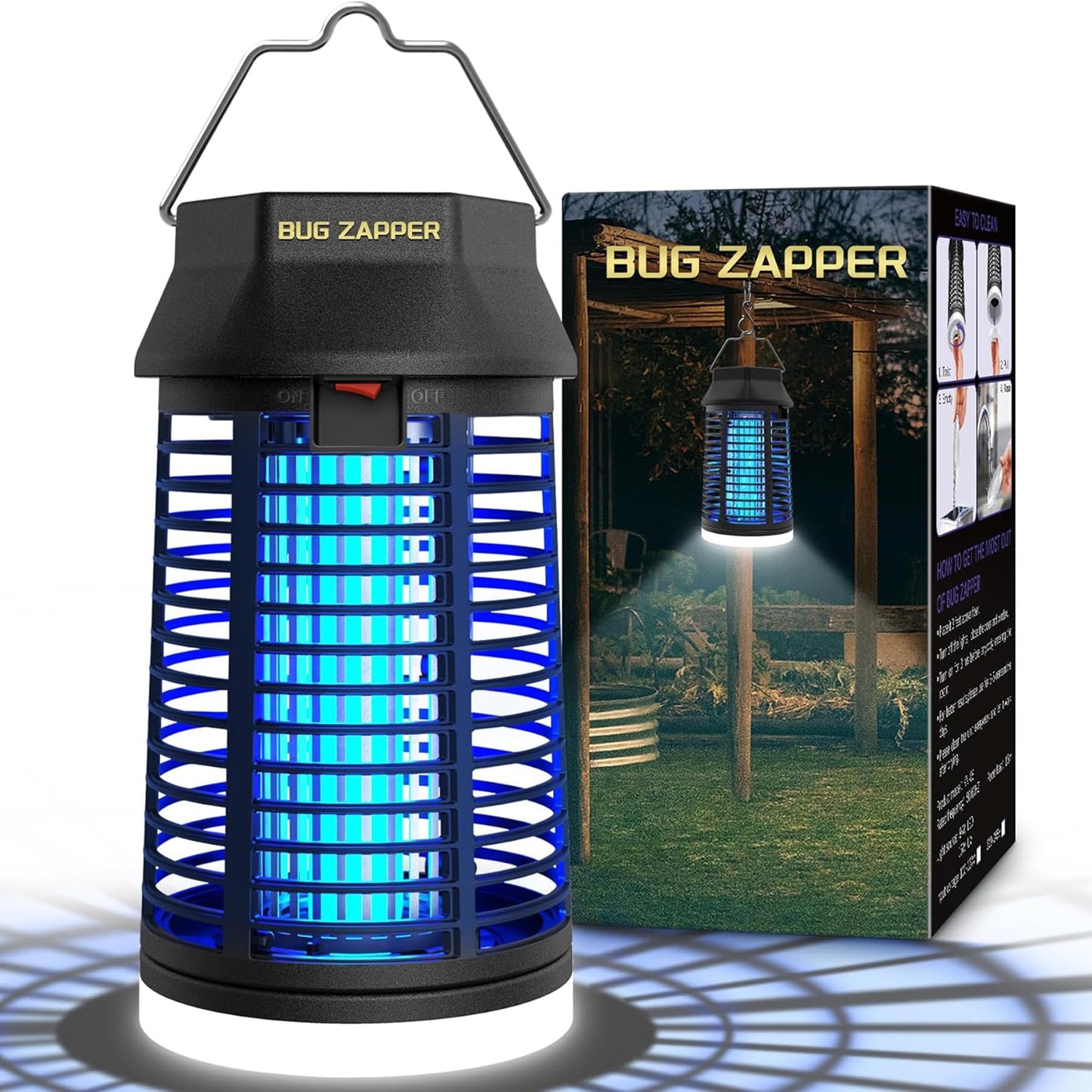 Waterproof Electric Bug Zapper with LED Light
