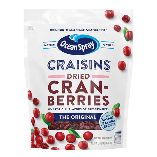 Ocean Spray Craisins Dried Cranberries, 48 oz