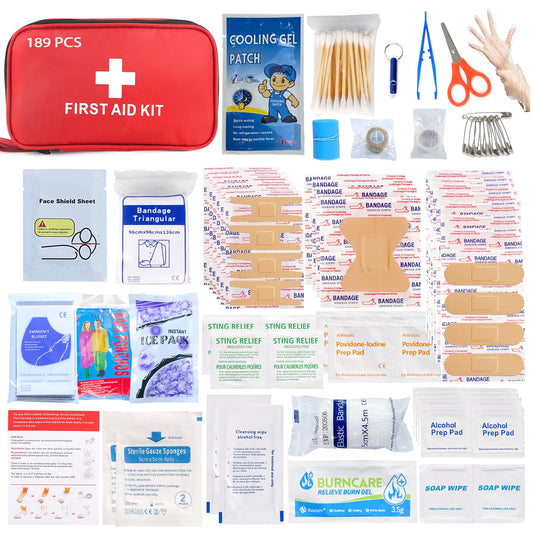 Mini Emergency Survival First Aid Kit - 189-Piece