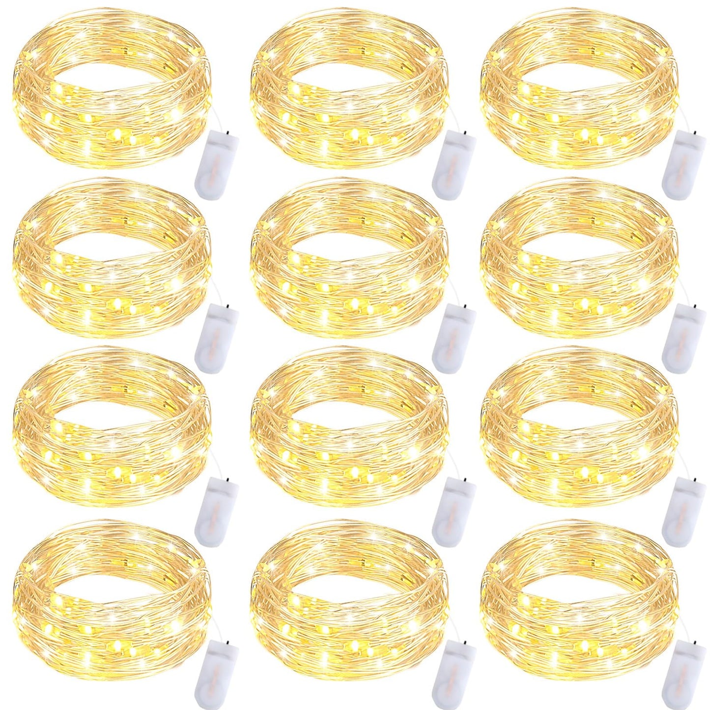 Battery-Operated Fairy Lights – 12-Pack