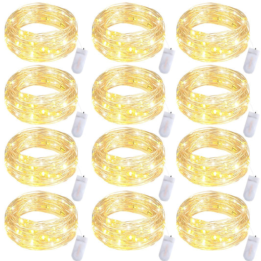 Battery-Operated Fairy Lights – 12-Pack