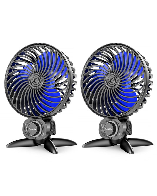 AaoLin 2-Pack USB Desk Fans