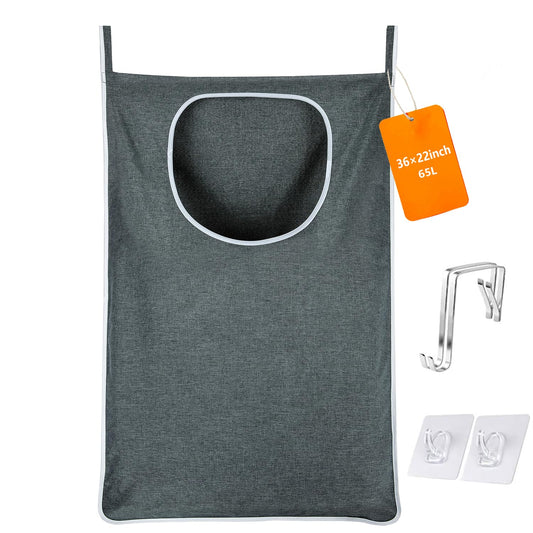 Hanging Laundry Bag with Hanging Hooks, 36x 22 in