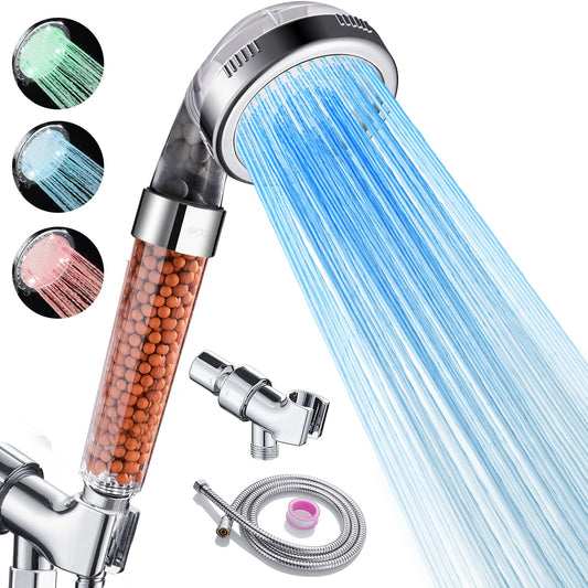 Cobbe Filtered LED Shower Head with Handheld