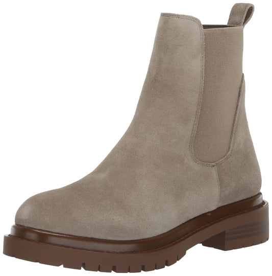Steve Madden Women's Lysette Chelsea Boot, Oatmeal Suede