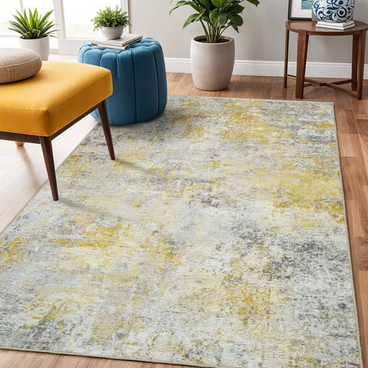RUUGME Washable Abstract Rugs 3x5