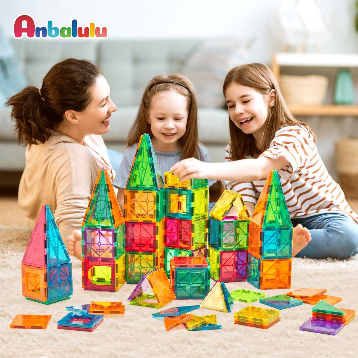 134PCS Large Magnet Building Set
