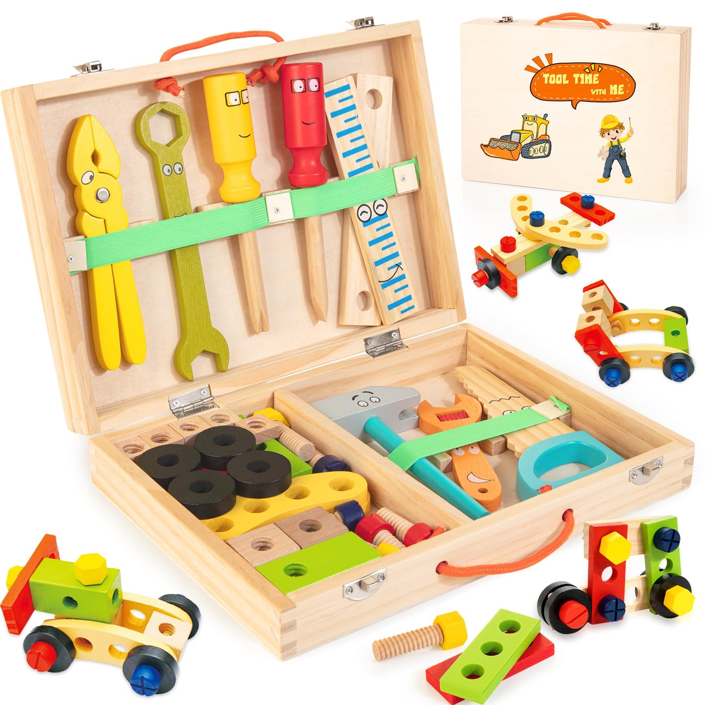 Bravmate Wooden Toddler Tool Set