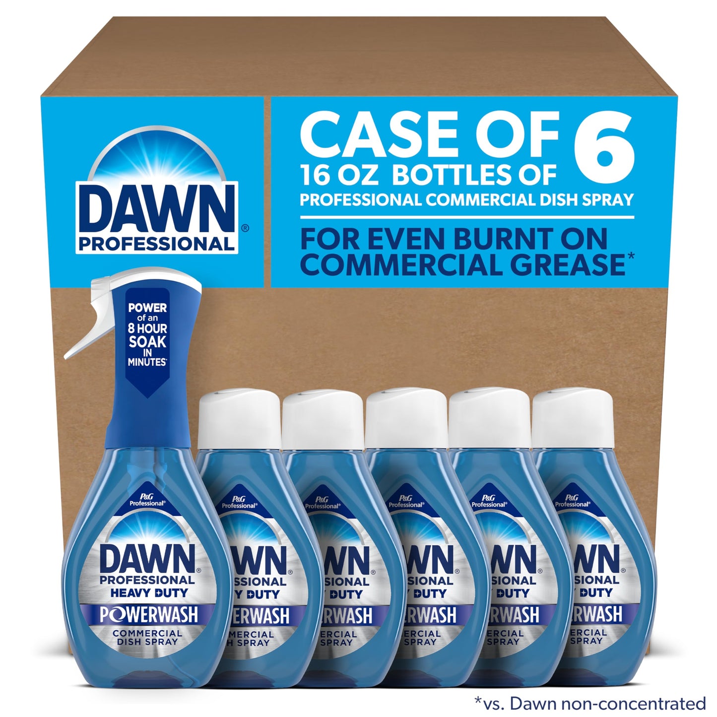 P&G Professional Dawn Powerwash Heavy Duty Dish Spray, 16 oz (Pack of 6)