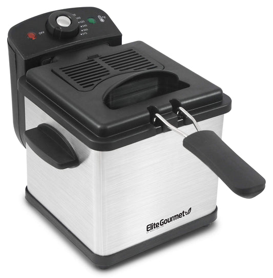 Elite Gourmet Electric Deep Fryer – 1.6 Quart