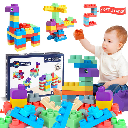 80PCS Soft Blocks Set