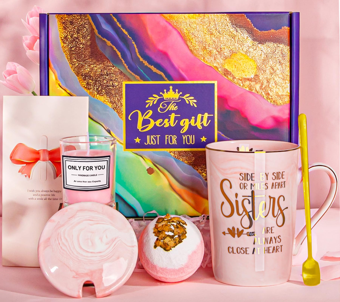 Sister Birthday Gift Mug Set – 14oz