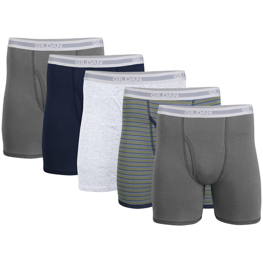 Gildan Men's Underwear Boxer Briefs (5-Pack)