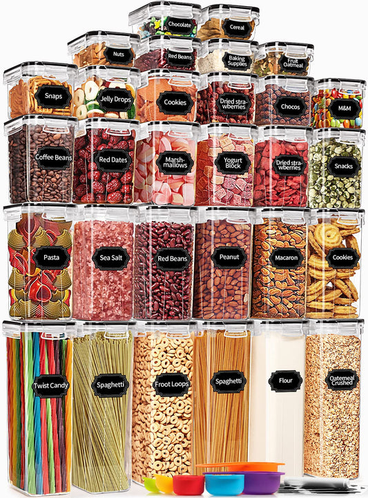 30 Pack Airtight Food Storage Containers