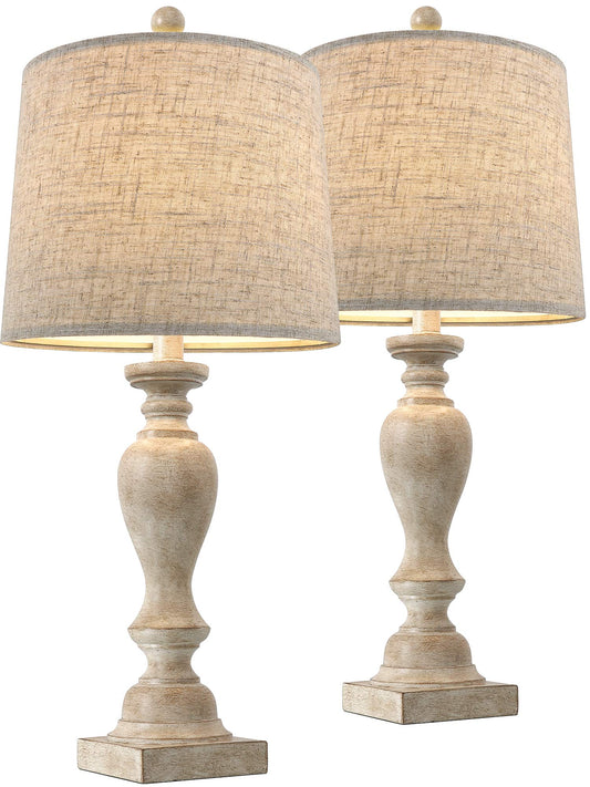 24.5" Table Lamp Set of 2 for Bedroom