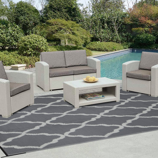 Easy-Going Reversible Outdoor Rugs, 5x8 ft