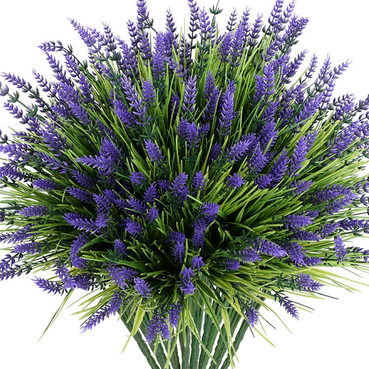 20 Bundles Artificial Lavender Flowers