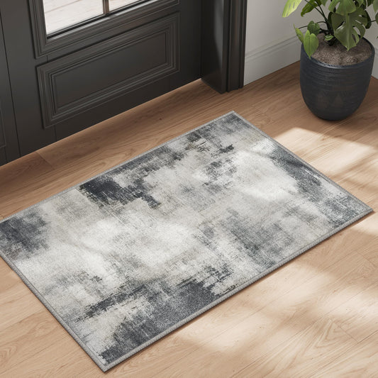 Area Rug, 2x3 ft Non-Slip Carpet, Modern Abstract Style