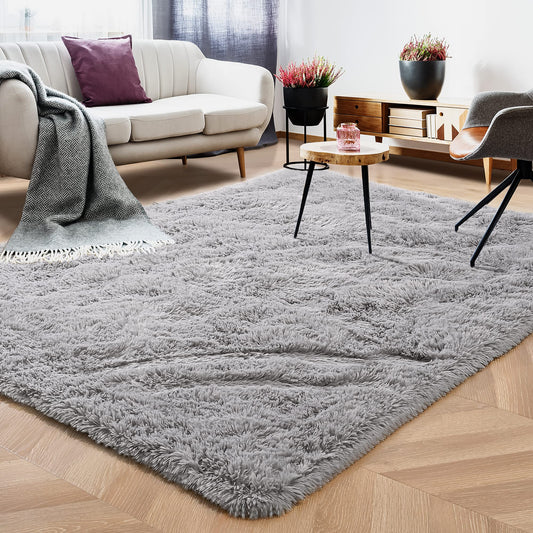 4x6 Fuzzy Plush Area Rug