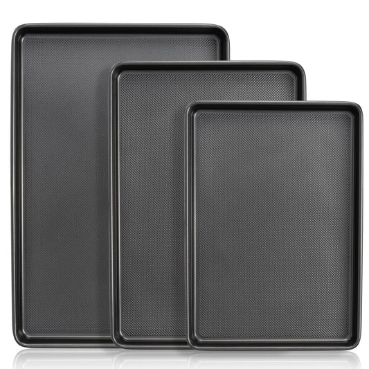 Nonstick Carbon Steel Baking Sheet Pan Set – 3-Piece